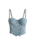 Corpetto jeans e chiave