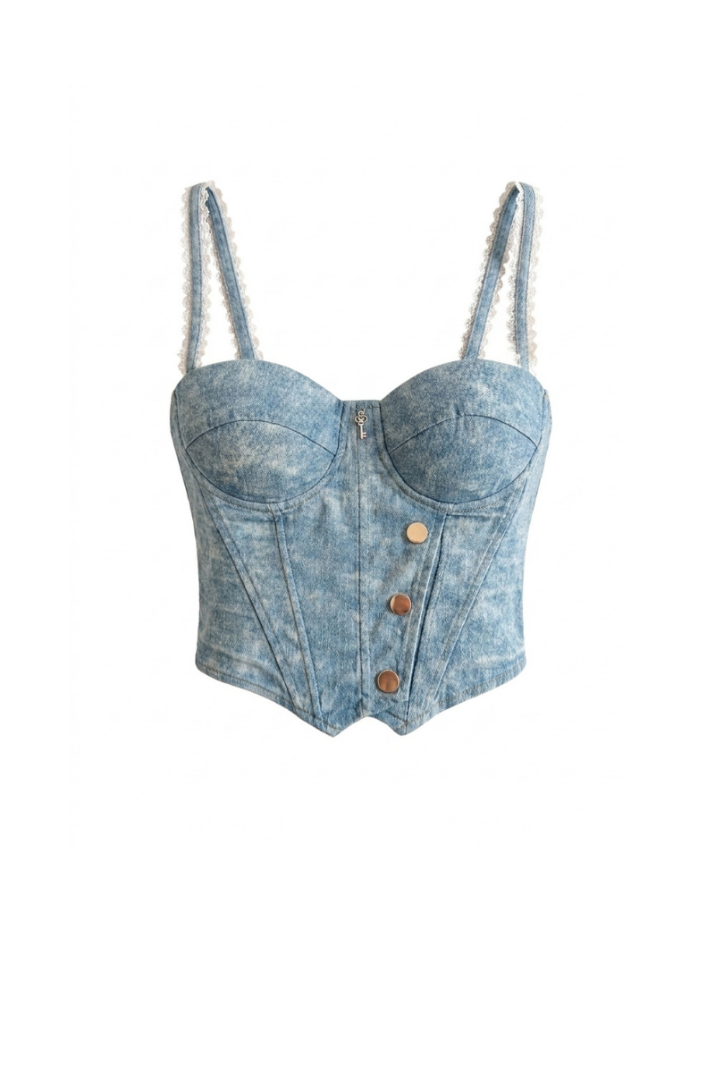 Corpetto jeans e chiave